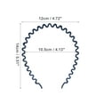 thumbnail image 3 of Unique Bargains 1 Pc Classic Elegant Frosted Headband for Women for Girls 5.51"x4.72" Navy Blue, 3 of 4