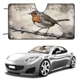 thumbnail image 3 of Robin Bird Front Windshield Sun Shade - Accordion Folding Auto Sunshade for Car Truck SUV - Blocks UV Rays Sun Visor Protector 51"x28", 3 of 7