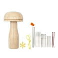 thumbnail image 1 of AMLESO Cute Darning Mushroom Shape Repair Thread Tools DIY Knitting Tools Needle Thread, 1 of 7