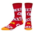 thumbnail image 2 of Cool Socks, Men's Funny Designer Novelty Socks, Keep It Cheezy Crew, Adult Large, 2 of 6