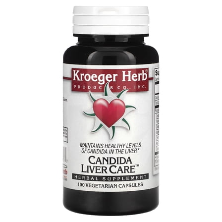 Kroeger Herb Candida Liver Care - 100 Vegetarian Capsules