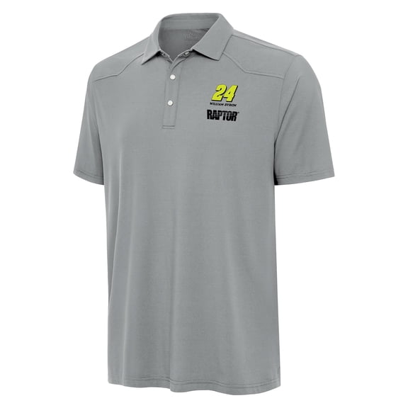 Men's Antigua Gray William Byron Western Polo