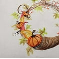 thumbnail image 2 of Simply Daisy, 14" x 20" Cornucopia Wreath Cream Fall Print Outdoor Decorative Throw Pillow, 2 of 3