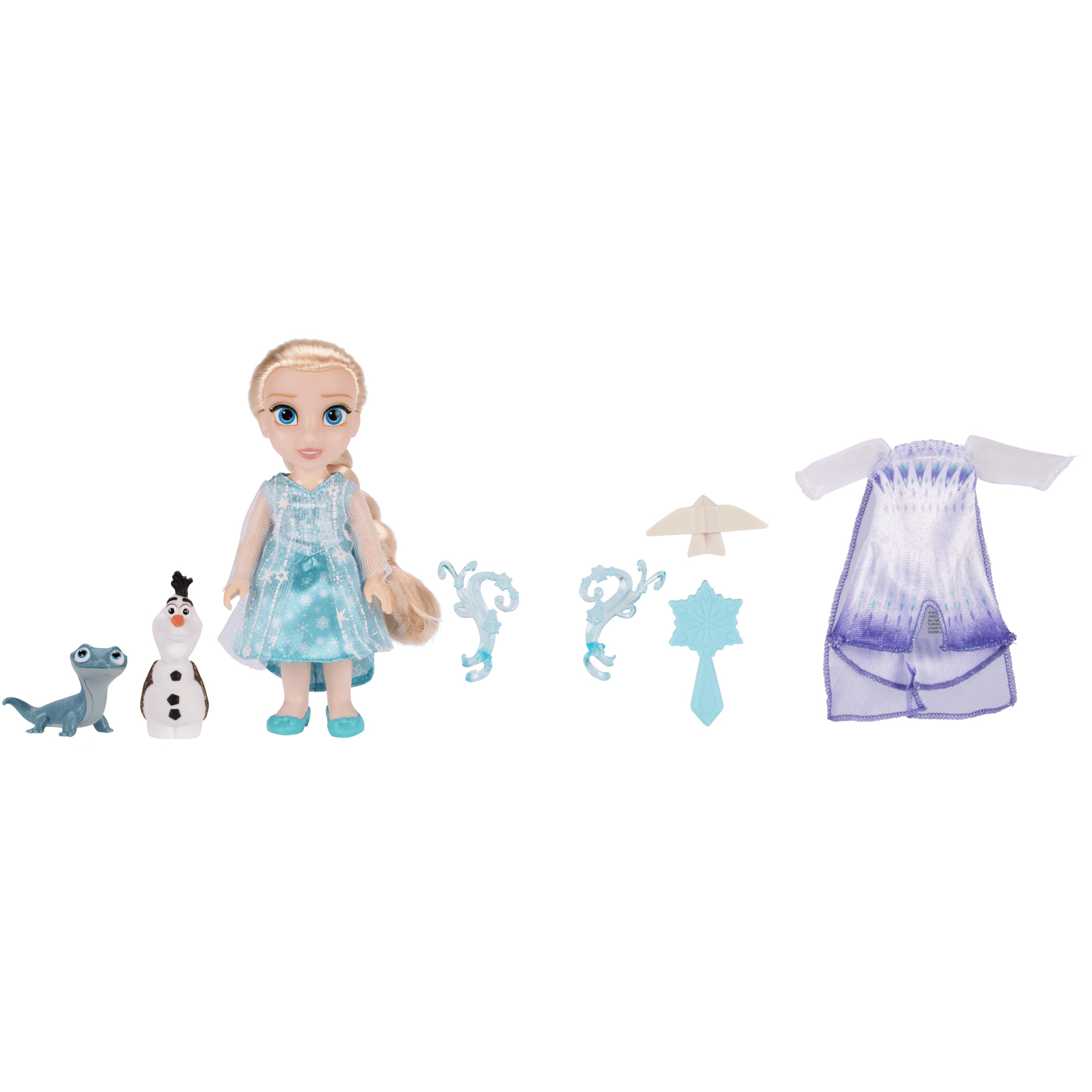 Disneys Frozen Ice and Snow 6 inch Elsa Petite Doll Set with Two Dress and Accessories  (图4)
