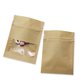 thumbnail image 1 of Pabck Paquete De 1000 2,7 X 3,5 Pulgadas (Tamaño Interior 2,36 X 2,36 Pulgadas) Papel Kraft Marrón Con Ventana Transparente Para Paquetes De Semillas Con Cremallera, Bolsas De Almacenamiento De Alimen, 1 of 4