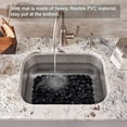 thumbnail image 5 of Bligli Pebble Sink Mat 2-Pack - PVC Kitchen Protector for Stainless Steel/Ceramic, Dish Drying Mat for Dishes, 15.7" x 11.8", Black, 5 of 7