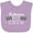 Lavender, variant on Inktastic Future Pit Crew Racing Flags Boys or Girls Baby Bib