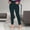 c01Green, variant on Womens Stretchy Dress Pants Spring And Summer Trendy High Waisted Pleated Straight Leg Business Work Casual Trousers Green S