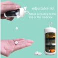thumbnail image 3 of 2 Pcs(Pink) Mini Bottle Pill Box Weekly Pill Box Portable Medicine Box Medicine Holder Container Key Ring Organizer for, 3 of 5