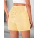 thumbnail image 2 of Shorts PRETTYGARDEN Y2K a Cuadros para Pijama y Descanso Amarillo XL, 2 of 9