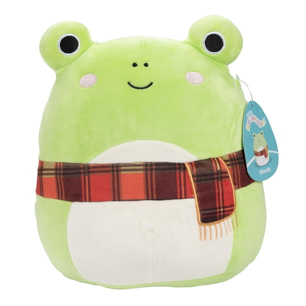 Squishmallows Original Wendy The Frog de 10 pulgadas - Peluche oficial de Jazwares - Juguete coleccionable de peluche suave y blando - Añádelo a tu equipo - Regalo para niños, niñas y niños