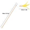 thumbnail image 3 of Kitten Feather Wand Interactive Beaded Funny Cat Bell Wand Kitten Teaser Toy, 3 of 10