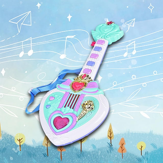 Juguetes Musicales para Niños Baoblaze Guitarra Electrónica Verde