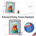 thumbnail image 3 of NobleWorks Oversize Birthday Greeting Card From Us 8.5 x 11 Inch with Envelope (1 Pack) Big, Jumbo Bday Bold Bright Cakes - Tiered J10346FBDG-US, 3 of 6