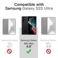 thumbnail image 2 of JETech Case for Samsung Galaxy S22 Ultra 5G 6.8-Inch, Non-Yellowing Shockproof Bumper Protective Phone Cover, Anti-Scratch Hard PC Back (Black), 2 of 6