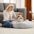 thumbnail image 5 of Gianna Calming Donut Cat & Dog Bed for Medium Dogs, Anti-Anxiety Waterproof Anti-Slip Pet Bed, Gray, 5 of 5