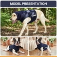 thumbnail image 5 of Amztom Dog Anxiety Vest, Pet Calming Jacket with Head Cover & Reflective Strips, Breathable Mesh Coat for Thunderstorms Fireworks Travel & Separation(Blue,XS), 5 of 7