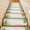 White, variant on Tropical Palm Leaves Stair Treads Non Slip for Steps Nature Coastal Summer Marble 4 Pcs Reusable Adhesive Stair Runner Mats for Dogs Elders Carpet Treads Rugs for Staircase 8x30 In