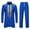 Blue, variant on Wavsuf Sweatsuits 2pcs Sets Mens Jogger Set Long Slim Shirt Sweatshirt and Sweatpants Wine Size 2XL