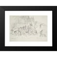 thumbnail image 2 of Ivan Ivanec 14x11 Black Modern Framed Museum Art Print Titled - Workers at Work in a Quarry. (1943), 2 of 5