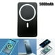 thumbnail image 4 of Cargador inalámbrico magnético 5000mAh para iPhone 12 con MagSafe - Carga rápida 15W y doble puerto USB-C, diseño compacto y portátil en color negro, 4 of 6
