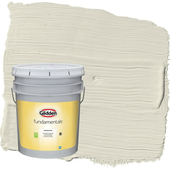 Glidden Fundamentals Cocoon / Grey Eggshell Interior Paint, 5 Gallon