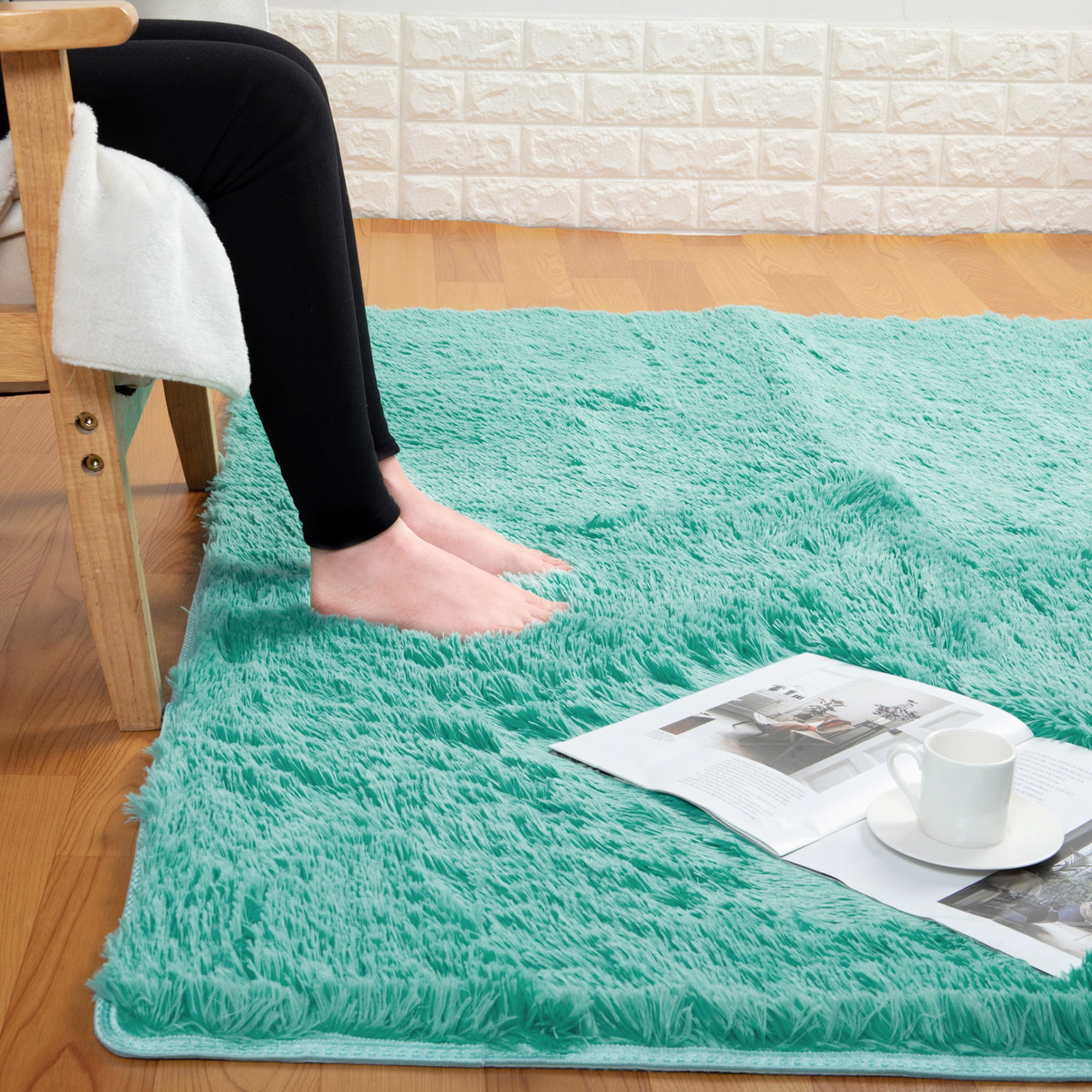 DODOING 15.7x23.6 inch (Door Rug) Super Soft Fluffy Floor Rug Washable