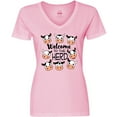 thumbnail image 3 of Inktastic Welcome to the Herd with Cute Black and White Holstein Cows Women's V-Neck T-Shirt, 3 of 5