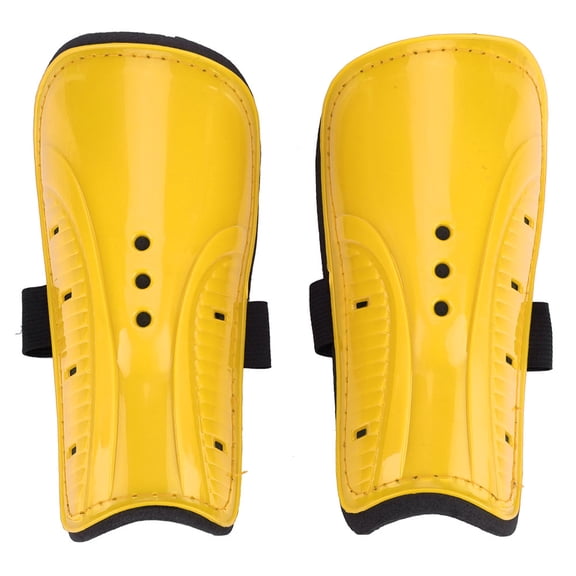 Suodoka Professional Soccer Shin Guards for Youth & Adults, Impact Resistant Football Shin Guards Leg Protectors with EVA Foam Cushioning, 7.09 inches / 18 cm, Yellow, 1 Pair