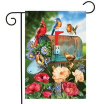 Briarwood Lane Birds and Mailbox Spring Garden Flag
