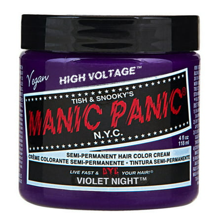Violet Night Purple Manic Panic Vegan 4 Oz Hair Dye (Best Violet Hair Dye)