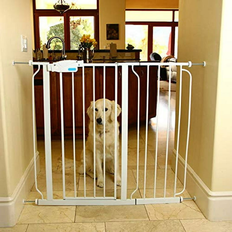 [4 Packs] Baby Gate Extender Extension Pet Gate Threaded Spindle Rods with Wall Protector Pet Gate Replacement Hardware Parts for Door Gate Stair (8mm)