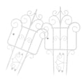 thumbnail image 1 of OULII 2Pcs Decorative Fencing with Versatile Use for Flower Bed White PP Easy Installation, 1 of 8