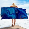 thumbnail image 2 of Guanhe Microfiber Beach Towel Super Lightweight Colorful Bath Towel Sandproof Beach Blanket Multi-Purpose Towel For Travel Swimming Pool 29x59 Inch, 2 of 6