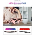 thumbnail image 5 of Entronix for Samsung Galaxy S21 Plus Heavy Duty Case with Rotating Ring Military Grade Protection with Shockproof Kickstand Cover for S21 Plus 5G 6.7 inch (Pink), 5 of 7