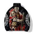thumbnail image 3 of 2024 Warrior Print Nuevo en Parkas Modernas y Versátiles Acolchado Largo Cómodo y Cálido Chaquetas para Hombre Abrigo de Invierno para Hombre, 3 of 4
