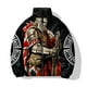 thumbnail image 3 of 2024 Warrior Print Nuevo en Parkas Modernas y Versátiles Acolchado Largo Cómodo y Cálido Chaquetas para Hombre Abrigo de Invierno para Hombre, 3 of 4