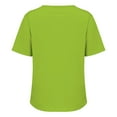 thumbnail image 4 of yunLCZ Basic Women's Tees Everyday Low Price Women's Fashion Casual Solid Color Button Short Sleeve Top T Shirt Breathable casual blouse loose fit, 4 of 7