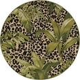 thumbnail image 2 of Unique Loom Outdoor Botanical Collection Area Rug - Andromeda (6' 1" Round Green/Ivory), 2 of 7