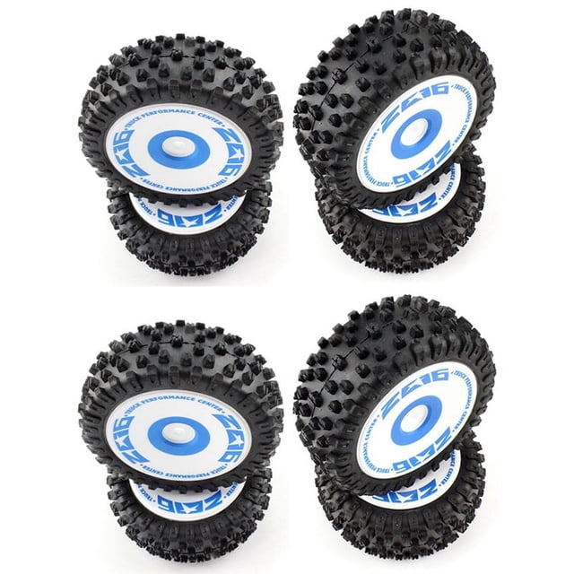 Neumáticos Delanteros Y Traseros de 8 Piezas para 124017 1/12 RC Accesorios de Repuesto de Piezas de Mejora de Coche