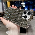 thumbnail image 4 of Water Ripple Plating Case for iPhone 14 Pro Max Soft TPU Shockproof Camera Protective Back Cover for Women Girl Glossy Water Wave Phone Case for iPhone 14 Pro Max 6.7 Inch Silver, 4 of 14