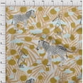 thumbnail image 4 of oneOone Cotton Flex Olive Green Fabric Tropical Animal With Plam Leaf Sewing Fabric By The Yard Printed Diy Clothing Sewing Supplies 40 Inch Wide, 4 of 4
