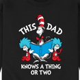 thumbnail image 3 of Hop on Pop - This Dad Knows A Thing Or Two - Men's Crew Neck Fleece Pullover, 3 of 5