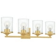 thumbnail image 2 of ABR8628AB Quoizel Lighting Abner - 4 Light Extra Large Bath Vanity in Transitional style - 28 Inches wide by 7.75 Inches high-Aged Brass Finish, 2 of 8
