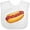 AA-White, variant on Inktastic Hot Dog Illustration with Mustard Onions and Ketchup Boys or Girls Baby Bib