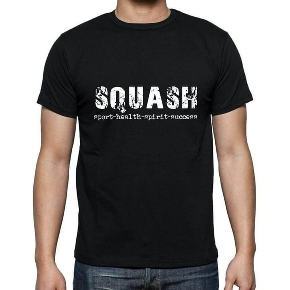Men's Graphic T-Shirt Squash Sport-Health-Spirit-Success Eco-Friendly Limited Edition Short Sleeve Tee-Shirt Vintage Birthday Gift Novelty