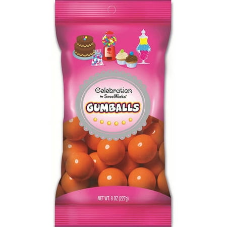 Celebration By Sweetworks Candy Gumballs, 8oz Bag