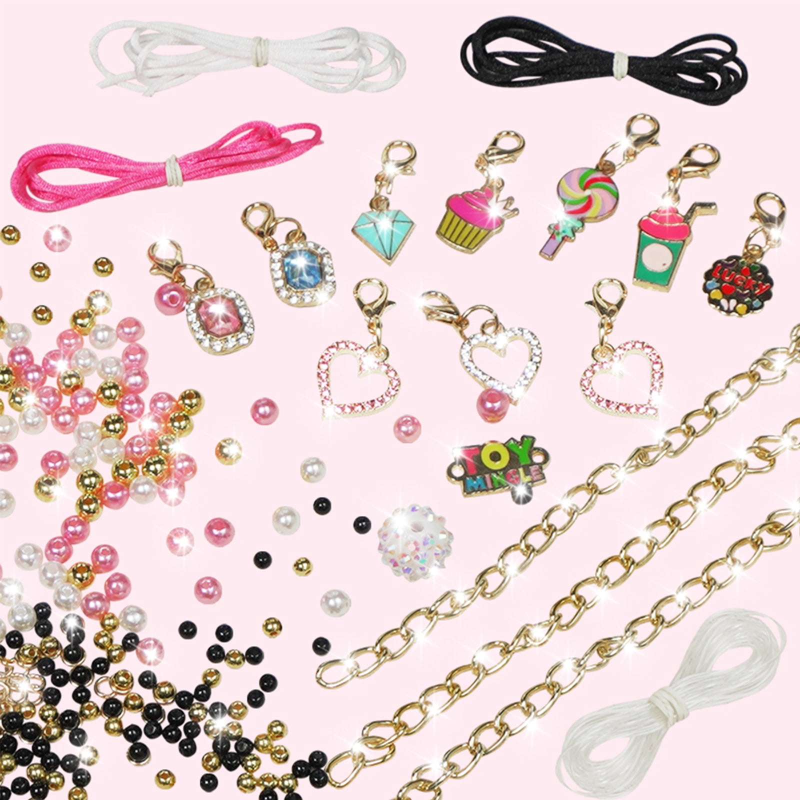 Toymingle Bracelet Making Kit Jewelry Beads Set Child 464 Pieces