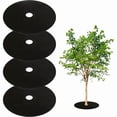 thumbnail image 2 of CNKOO 4pcs 32.2” Non-Woven Tree Mulch Rings - Reusable Weed Barrier Landscape Fabric for Root Protection  Gardening & Landscaping  Durable Black Garden Mulch with Center Hole  Mulch Mats, 2 of 6