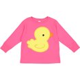thumbnail image 3 of Inktastic Yellow Baby Duck Boys or Girls Long Sleeve Toddler T-Shirt, 3 of 5